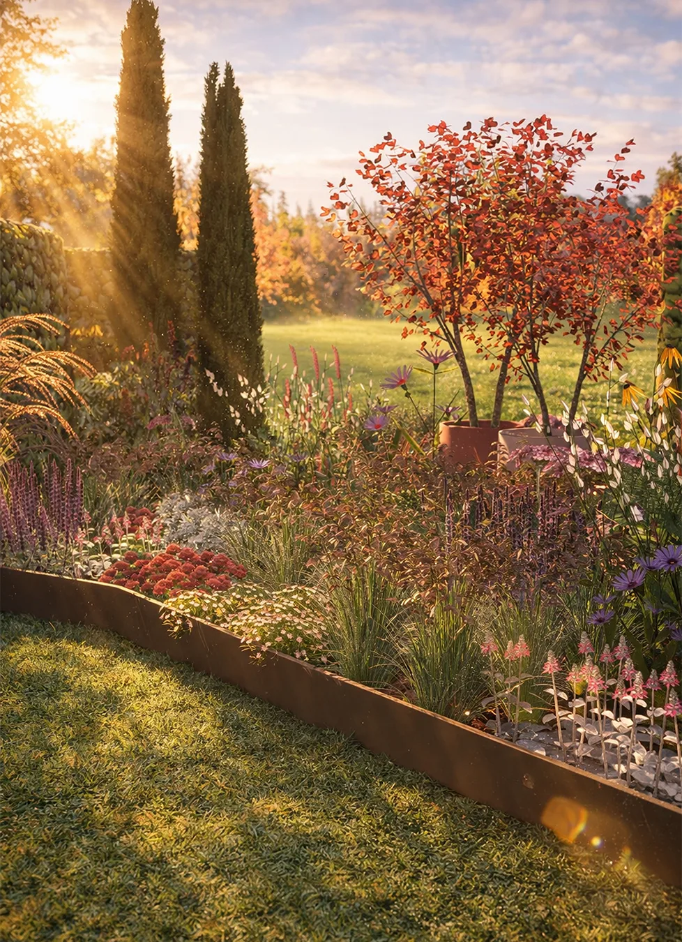 Die diesjährige Ausgabe der Orticolario steht unter dem Motto «en rêverie». Ein schön gestalteter Garten an der Gartenmesse Orticolario in Como.